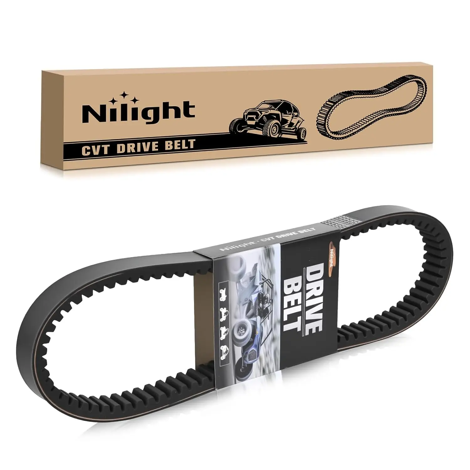 Nilight Performance CVT Drive Belt 3211077 with Aramid Cord, High-Strength Multi-Layered Design for Polaris ATV/UTV, Replaces 3211048 20G4022 (Fits Sportsman 500 335 400 450, Scrambler 500, Ranger, Magnum, Blazer, Trail Boss, Big Xpress, Xplorer 4x4)