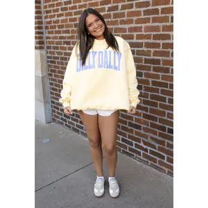 BucketList: "DILLY DALLY" Reversible Mockneck Sweatshirt