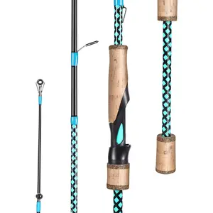 Sougayilang Fishing Rods, Graphite Spinning Rods, Lightweight 2 Pieces Cork Handle Casting