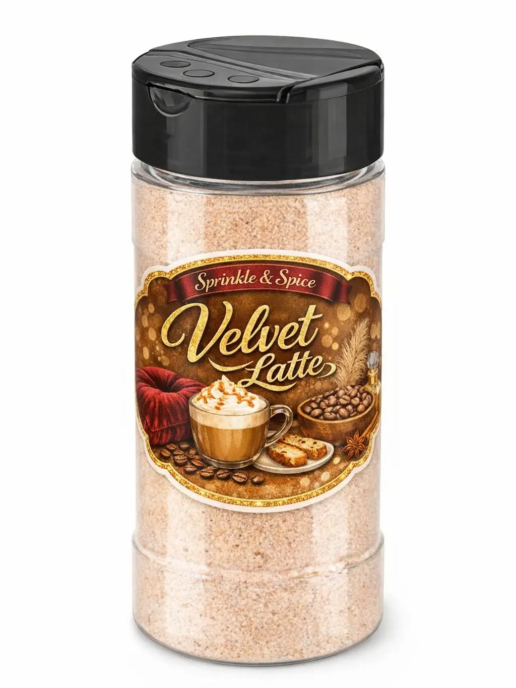 Sprinkle and Spice Household Carpet & Upholstery Refreshener, Powder Cleaner with Velvet Latte Fragrance, Caramel, Essential Oils, Myrrh - Home Care Supplies