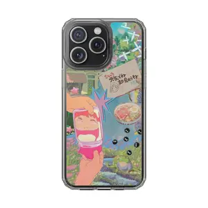 Ghibli Aesthetic Collage Tough Phone Case | Aesthetic Case | Protective Cover | Unique Gift | For Iphone 17/16/15/14/13/12/Pro/Max | Protective Phone Case | Teen Cool Girl Case | Anime Lover Gift | Spirited Away | Ponyo | Soot | Gift For Her
