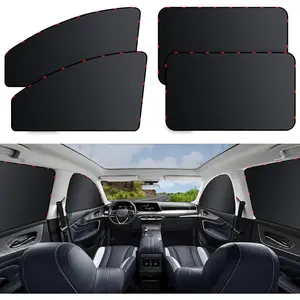 Window Shades 4 Pack Privacy Curtains Full Blackout Window Cover for Privacy Magnetic Side Window Sun Shade Universal For Most Cars Cool Down Your Car Great for Travel Camp Privacy