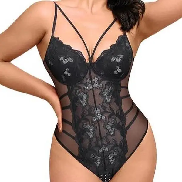 FeelinGirl Shapewear Bodysuits for Women V Neck Blackless Body Suits Thong Comfort Fabric dealsforyoudays