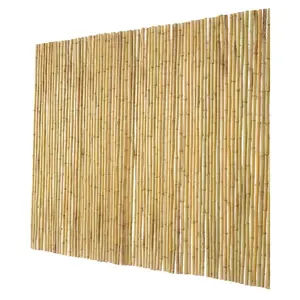 VEVOR Natural Rolled Bamboo Fence, Eco-Friendly Bamboo Privacy Fence 6 ft Hx 8 ft Lx 0.75 in D. Decorative Bamboo Privacy Screen for Garden, Backyard, Balcony, Patio, Pool Side
