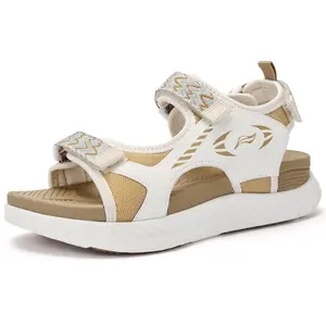 Women's Summer Walking Sandals with Breathable Mesh Upper, Quick-Drying Water-Friendly Design, Adjustable Hook and Loop Straps, Padded Heel Strap for Easy On/Off and Customized Comfort, Lightweight Outdoor Summer Sandals