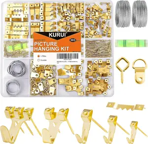 Picture Hanging Kit 303Pcs Picture Hangers Assorted Kit Picture Hanging Hooks Hardware Nails