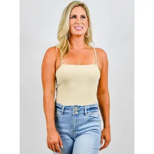 Nude Ribbed Strappy Bodysuit