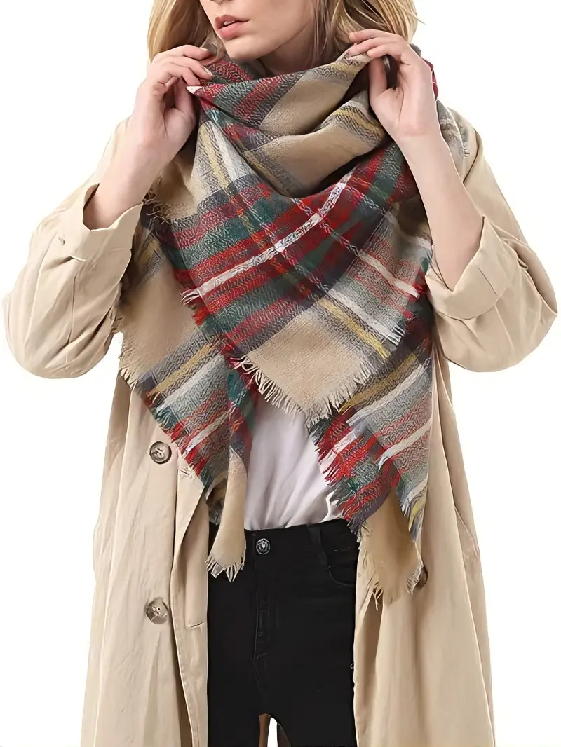 Women's Fall Scarf, Soft Cozy Warm Scarf for Women, Lightweight Fashion Scarf for Fall and Winter, Stylish Neck Wrap for Everyday Outfits, Casual Travel & Outdoor Wear