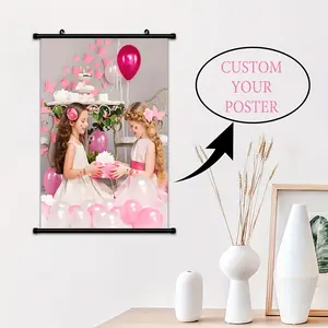 2D Flat, 2D Flat, 1pc Personalized Plastic Hanging Painting, Personalized Photo to Framed Canvas Print , Custom Your Anime, Animal, Movie, Music Style , Framed Canvas Prints With Your Photos on Custom Wall Art , Weddings, A, Father's Day, Independence Day