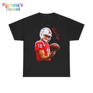 Drake Maye Tee Shirt Adult Sizing Size Fit100% Cotton S-5XL