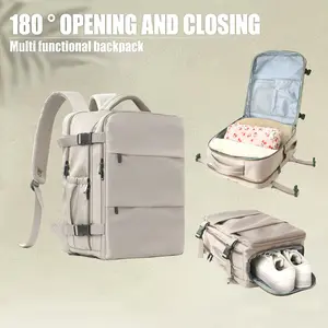 High-End Large-Capacity Multi-Functional Double-Strap Backpack with Dry/Wet Split Bag for Snowboarding, Business Travel