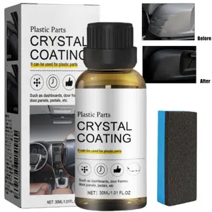 Crystal Coating for car, Plastic Parts Crystal Coating, Plastic Parts Crystal Coating for Car, Easy to Use Car Refresher, Great Gloss Protection