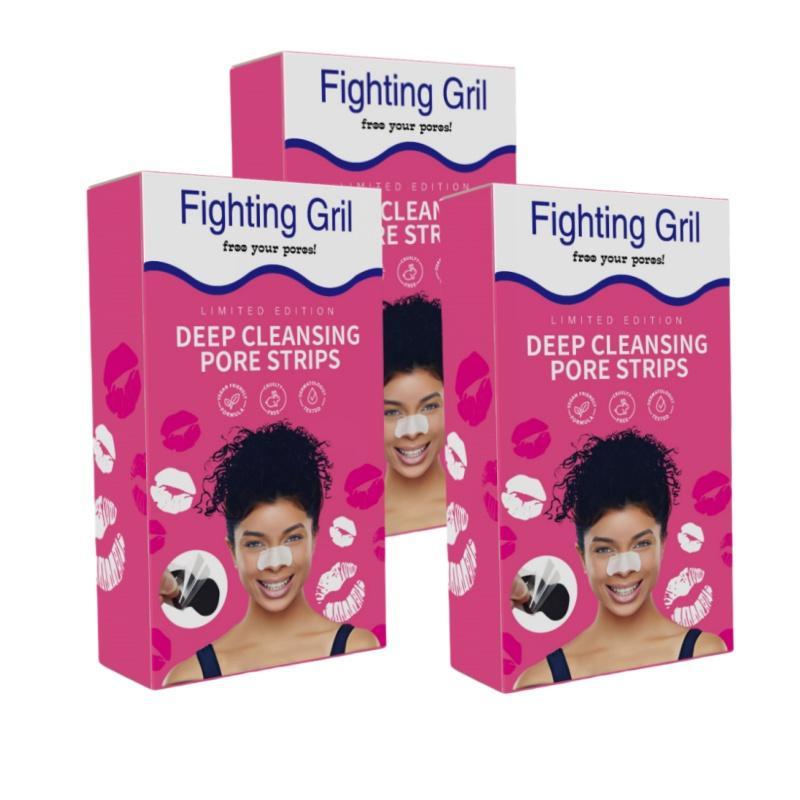 3 Boxes of Deep Cleansing Blackhead Nose Strips, Nose Patches, Gentle on Skin for All Skin Types, Simple Daily Nose Care (20pcs/box)