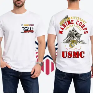 Marine Corps Shirt – 250th Anniversary U.S. Marine Corps T-Shirt, USMC Tshirt, Patriotic Military Tee, for Men & Women