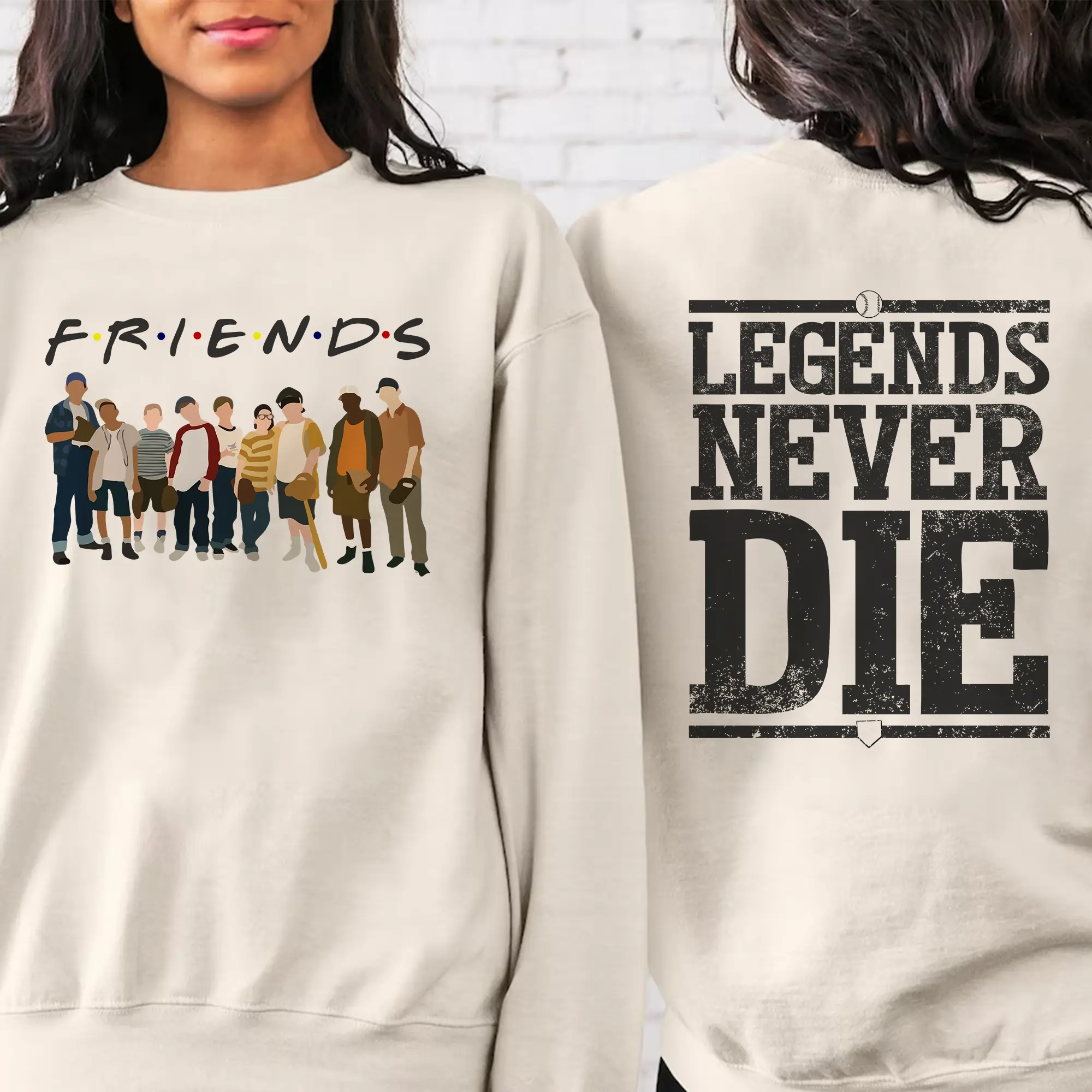L7 Winnie Squints Palledorous The Sandlot T-shirt Sweatshirt Hoodie - Legends Never Die Graphic Tee, Gift For Baseball fans, Cotton Fabric Comfort Cotton Menswear Tops