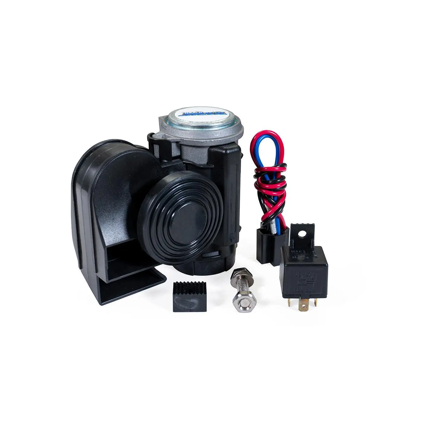 HornBlasters Compact Electric Air Horn 12-Volt Dual-Tone for Motorcycles Trucks Cars Weather-Resistant 18A Max Amperage EH-CYCLE-B HornBlasters Compact Electric Air Horn 12-Volt Dual-Tone for Motorcycles Trucks Cars Weather-Resistant 18A Max Amperage EH-CYCLE-B