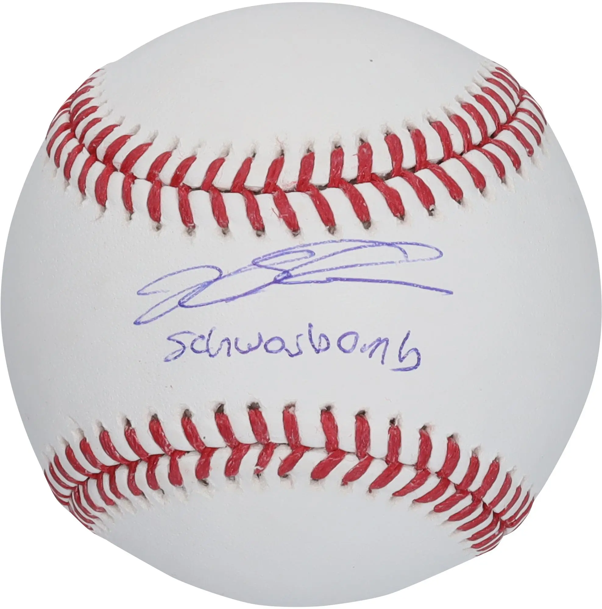 Kyle Schwarber Philadelphia Phillies Autographed Baseball with "Schwarbomb" Inscription - Fanatics Authentic Certified