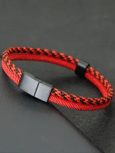 Men's Boho Style Vintage Rope Bracelet, Casual Trendy Detachable Magnetic Closure Bracelet, Fashionable Jewelry for Daily & Party Decoration