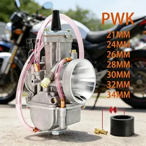 Carburetor Motorcycle Flat Slide PWK KR150 Racing 21mm 24mm 26mm 28mm 30mm 32mm 34mm For Yamaha 100cc 125cc 250cc