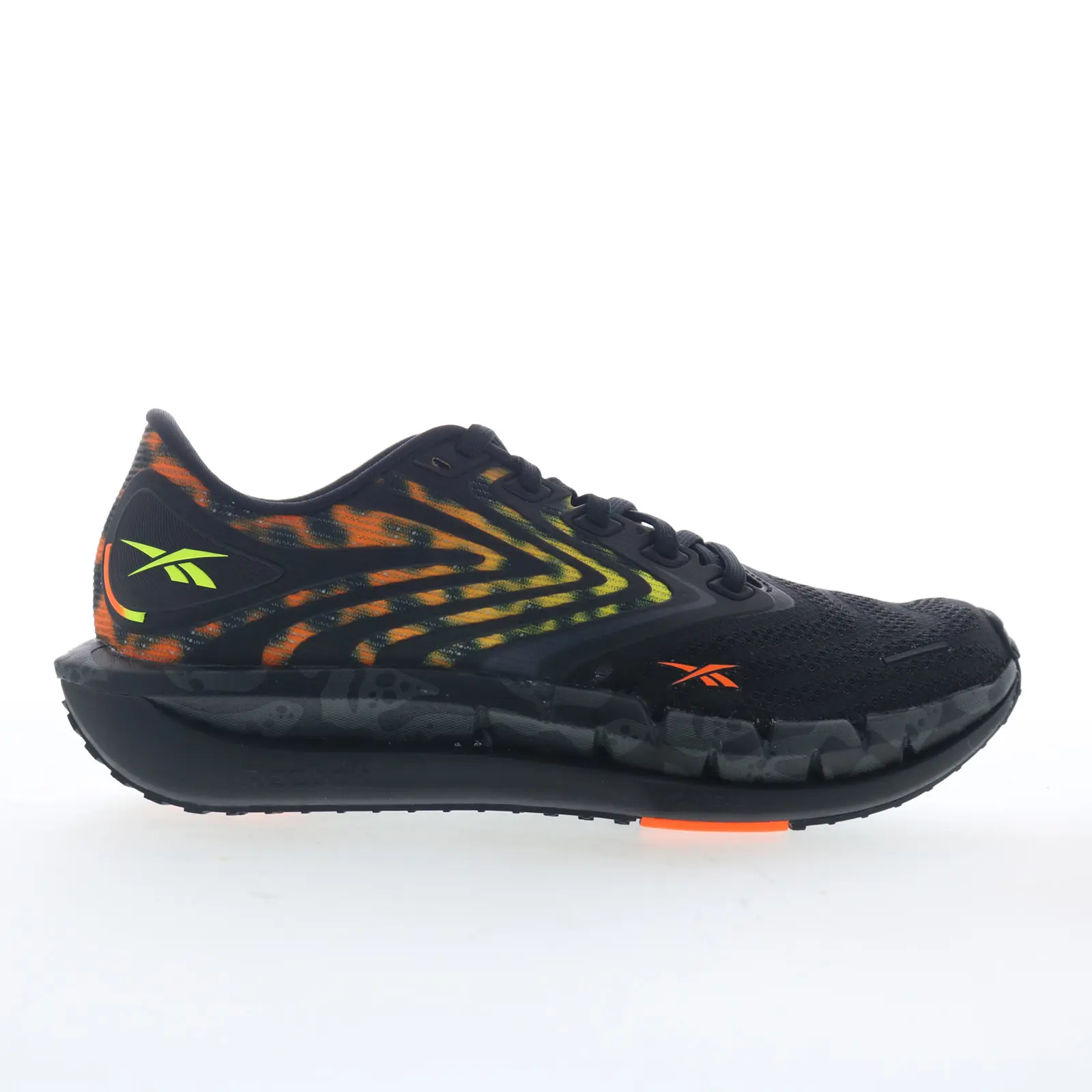 Reebok Floatzig Tread Womens Black Mesh Lace Up Athletic Running Shoes