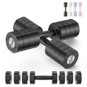 Adjustable Dumbbell Set Of 2, 4 In 1 Hand Weights For Women At Home, Free Weights Dumbbells Each 2.2lb 4.4lb 6.6lb 8.8lb, Weight Set For Home Gym Exercise Training