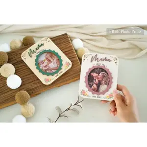 Personalized Photo Magnet for Mom, Love You Magnetic Picture Frame, Mother's Day Gift, Birthday Gifts, Gift for Grandma, Includes Photo