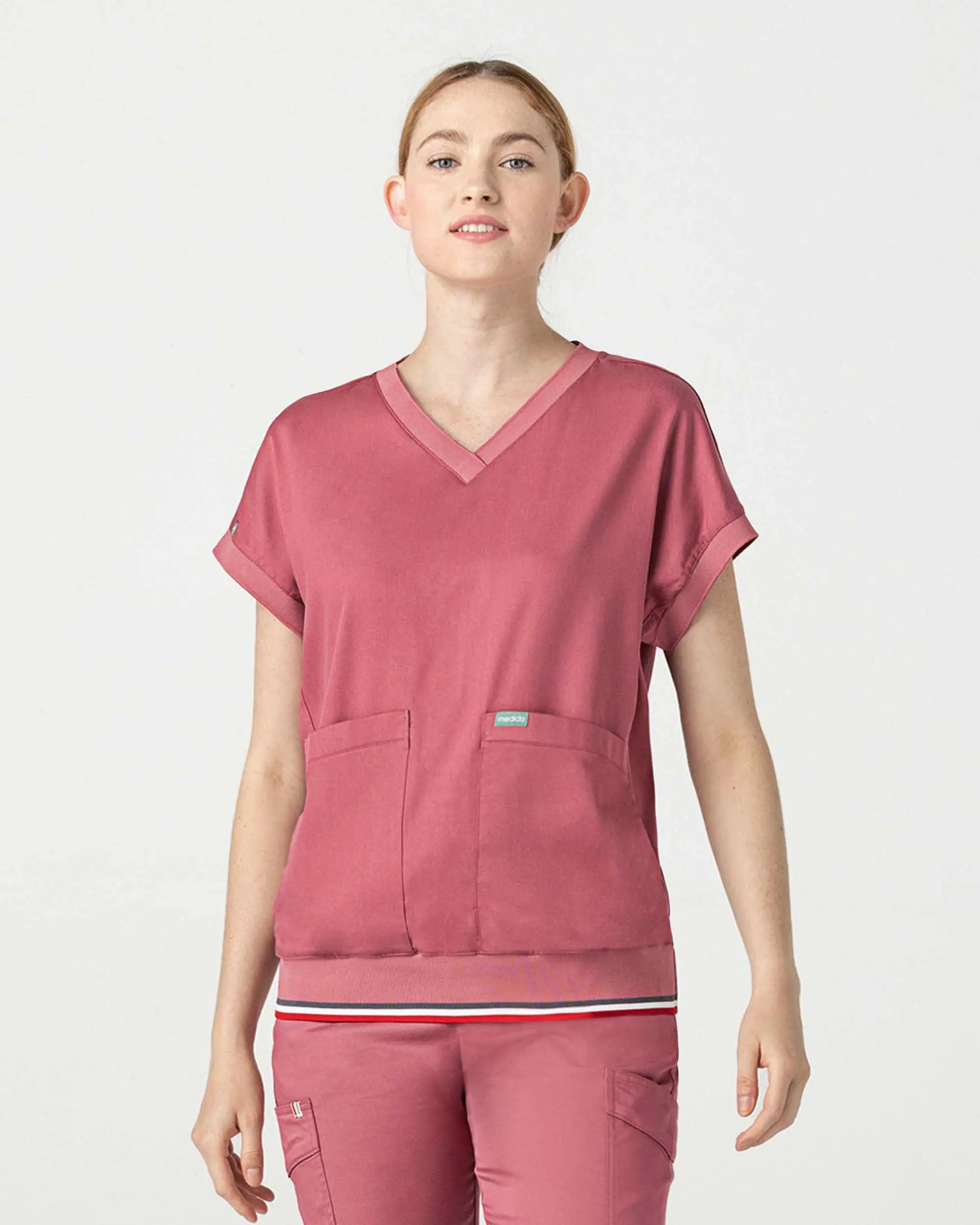 TENCEL™ Lanai‎ ‎Rib Band Scrub Top (Final Sale)