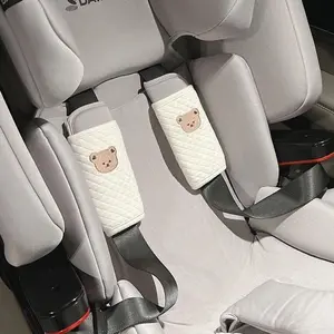 Cute and Soft Baby Seat Belt Shoulder Pads, Teddy Bear Cartoon Design, Prevents Rubbing, Suitable for Baby Strollers, Panda, Dog, Frog