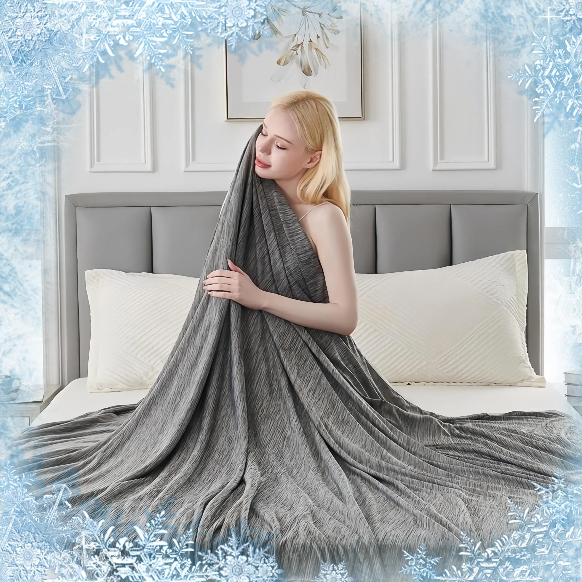 Cooling Blanket, Lightweight Breathable Silky Soft Blanket, Comfortable Bedding for Home Bedroom, Perfect Gift for Loved Ones, Cozy Blanket Throw, Lightweight Summer Blanket