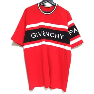 Pre-owned GIVENCHY Cotton Small Leather Goods CONTRAST LOGO TEE T shirt
