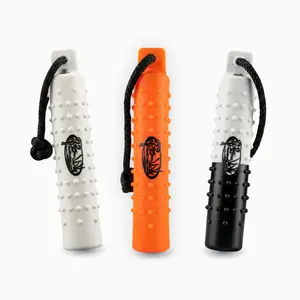 HuntEmUp 2-Inch Valved Dog Training Bumper Variety Pack – 3 Pack Retriever Training Dummy Set with Throw Rope