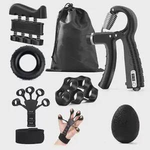 Adjustable Finger And Forearm Strengthening Kit 7 Pack - Improve Grip Strength And Flexibility With Resistance Hand Grippers