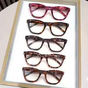 5 Pack Reading Glasses Blue Light Blocking Stylish Prints Large Frame Spring Hinge Unisex Lightweight Comfortable Computer Eyeglasses Daily Mix Color