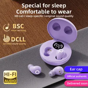 Ultra-small wireless noise-canceling headphones, compatible with various devices, high audio technology 5.4, intuitive touch stereo, equipped with LED display charging case, suitable for music and calls.