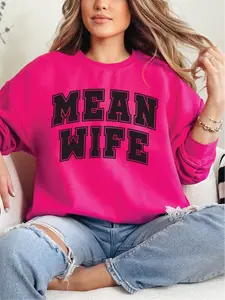 Mean Wife ~ Unisex Crewneck Sweatshirts Printed in the USA