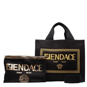 Pre-owned FENDI Canvas Shoulder Bags Fendace La Medusa 2way Tote Bag