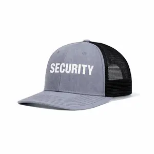 100% Polyester Security Snapback Trucker Hat - Adjustable, Mesh-Back, Comfortable Casual Snapback Hats for Men, Fashion Accessories Cap, Men's Snapback Hats