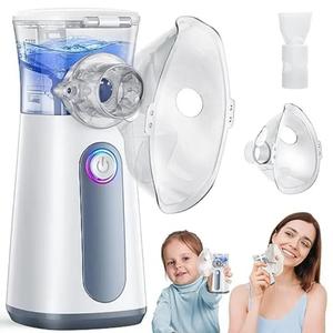 father's day gifts, portable ultrasonic air humidifier, white compact mini electric facial air humidifier with double power mode, suitable for home and travel, face care product, gift for mum, portable nebulizer