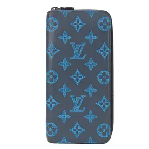 Pre-owned Louis Vuitton Canvas Small Leather Goods Zippy Wallet Vertical Monogram Wallet