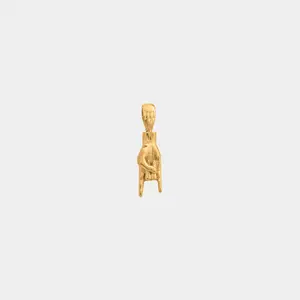 Mano Cornuto Pendant - Gold