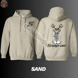 [Collection] Hoodie - T-shirt with skull design, Mechanic print hoodie, Sweatshirt with car piston design, Unisex pullover for car enthusiasts.