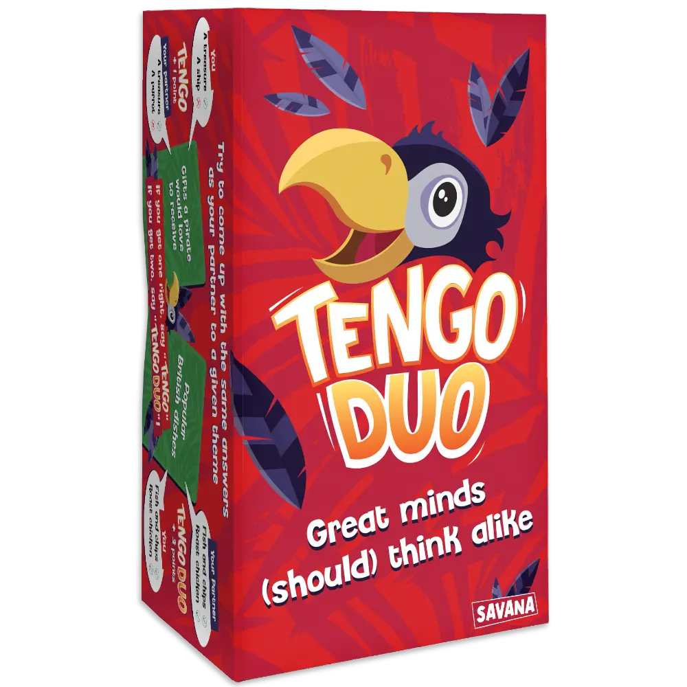 Tengo Duo Themed Card Deck - Great Minds Only Game Party Cards, 3+ Players Family-Friendly Game for Kids and Teens