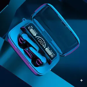 Original Bluetooth Earbud Headphones, Wireless In-Ear Sports Audio Electronic Device with Intelligent Touch, LED Display and Mirror Warehouse Charging Treasure, Chargeable Earphone