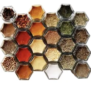 Set of 10 Magnetic Spice Jars (spice pods) Containers Kitchen