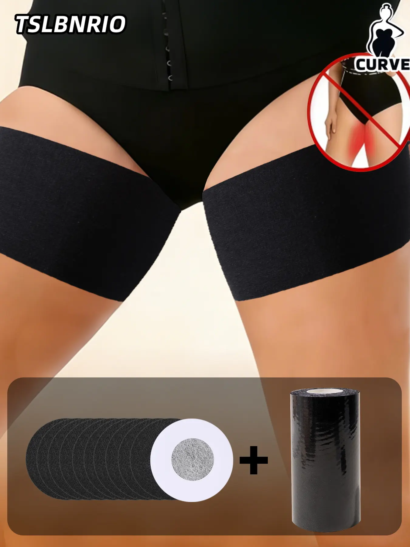 Invisible Body Shaping Tape + Nipple Pasties Set, Anti-Chafing Breathable Material, Customizable Cut, Strong Adhesion, Ideal for Summer Low-Cut Tops, Wedding Gowns & All Sexy Occasions