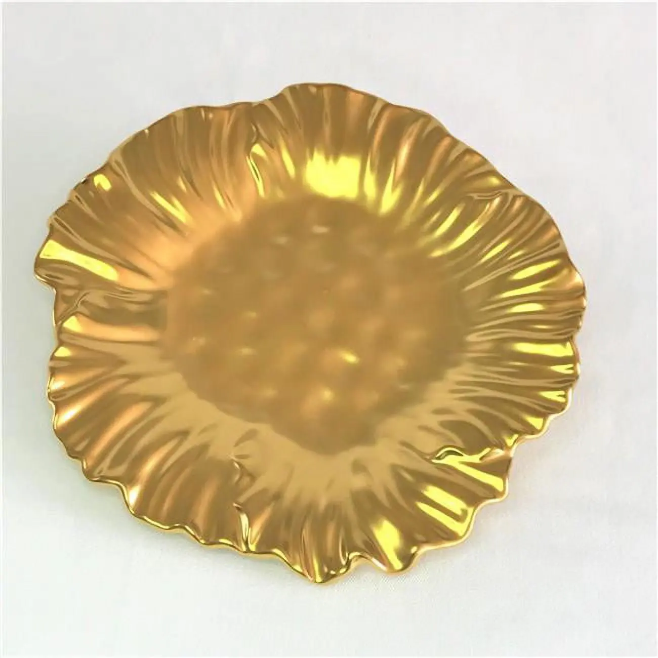 Leeber Limited 69323 Botanic Collection Titanium Ceramic Sunflower Plate, 12.25in
