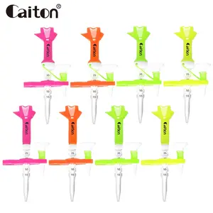 Caiton 1PC Adjustable Golf Tee, Golf Hitting Aid, 87mm/3.43in, Classic/Magnetic options available, Durable double-stability design, with height limiting deflector, Sub-nail structure, golf accessory, available in four colors (Yellow, Purple)
