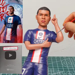 Custom Sports Figurine Personalized Athlete Gift Handmade Clay Player Statue Team Coach Gift Sports Keepsake