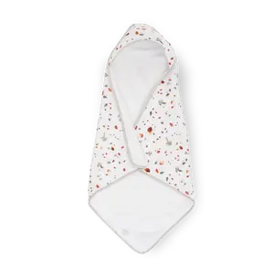 Infant Hooded Towel - Mushrooms