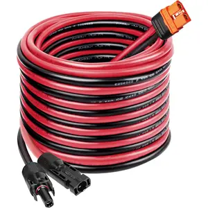 Solar to XT60i Cable 10AWG -  25FT Solar Panel to XT60i Adapter Connector XT60i-F Extension Cable for Portable Power Station Solar Generator